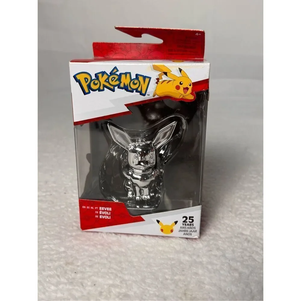 Pokemon 25th Anniversary Select Silver Battle Figure Eevee